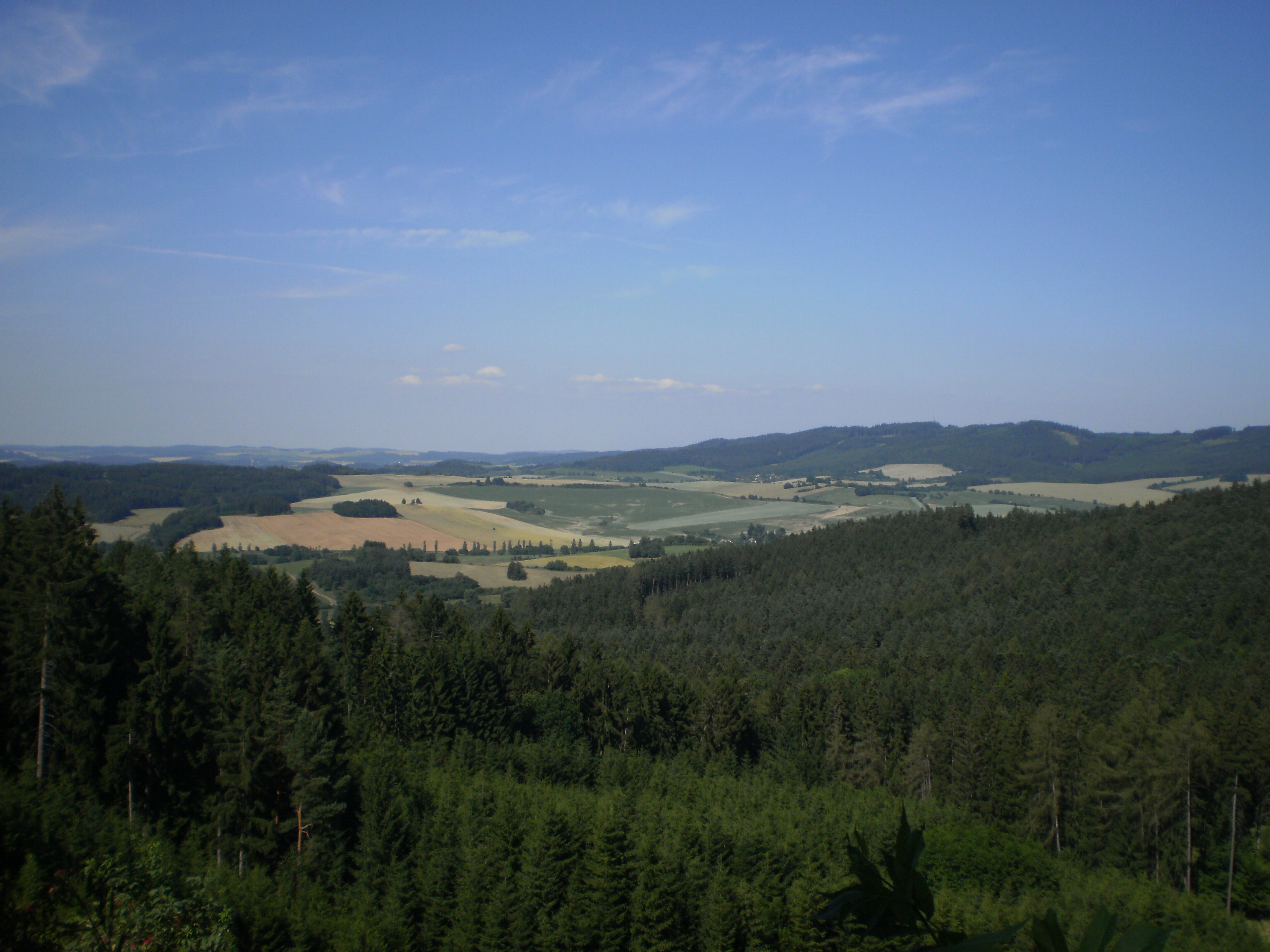 Pohled z vrchu Červ (609 nm)